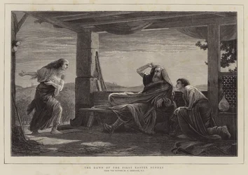 Die Morgendämmerung des ersten Ostersonntags